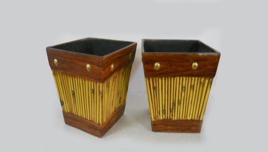 Fiberglass Basket Planters