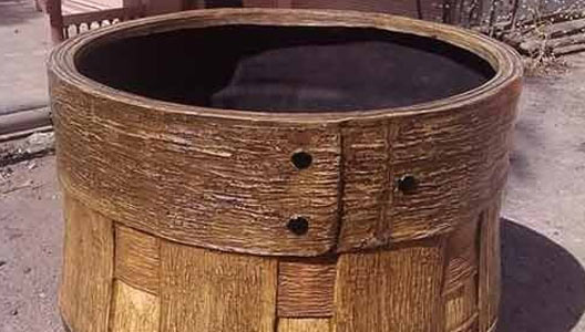 Stitch Barrel Planter